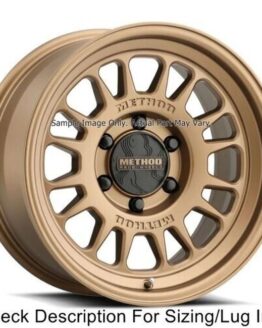 Method MR318 17x8.5 +25mm Bronze Wheel 6x5.5 106.25mm CB Matte Aluminum