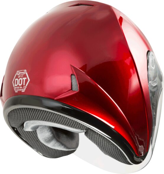 GMAX OF-17 Open-Face Helmet Candy Red XS - Image 3
