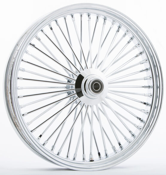 HardDrive 48-Spoke Chrome Front Wheel 21x3.5 1in Axle for Wide Glide 00-Up