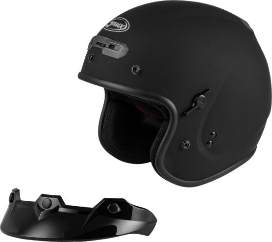GMAX GM-32 Open-Face Helmet Matte Black Medium - Image 6