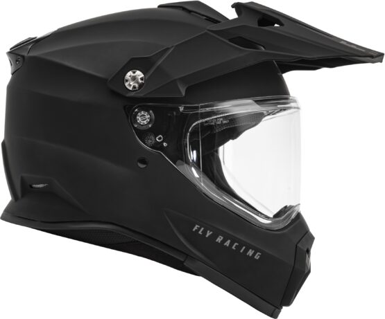 Fly Racing Trekker Solid Helmet Matte Black Medium - Image 2