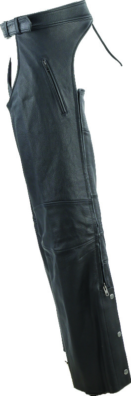 Kuryakyn Longhaul Leather Chaps Black Large Men's - Image 11