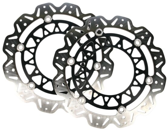 Vee Front Brake Rotors - Black