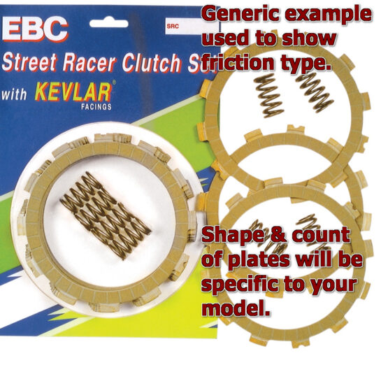 SRC Clutch Kit - Aramid Fiber Friction Plates & Springs - no steels