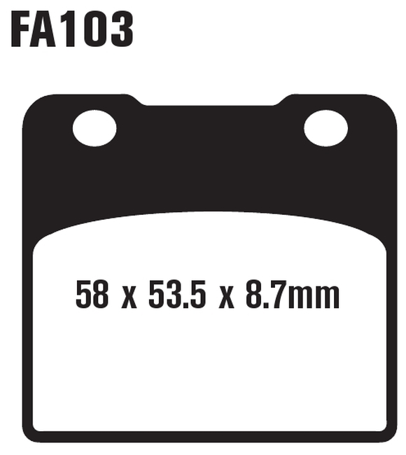 Standard Organic Brake Pads Front Set - Image 3