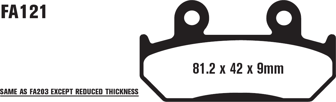 Standard Organic Brake Pads Front Set - Image 3