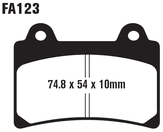 Standard Organic Brake Pads Front Set - Image 3