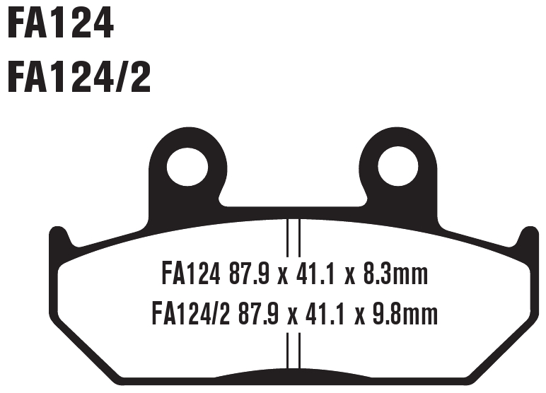 Standard Organic Brake Pads Front Set - Image 3