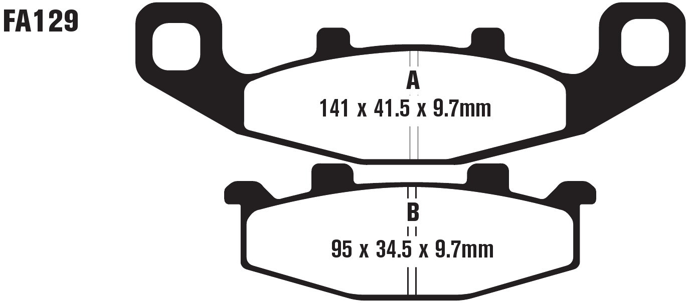 Superbike Organic Front Brake Pads Set - Image 3