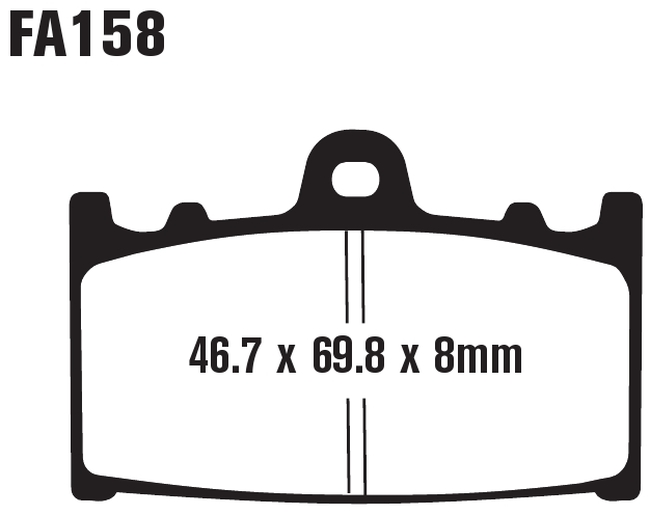 Standard Organic Brake Pads Front Set - Image 3