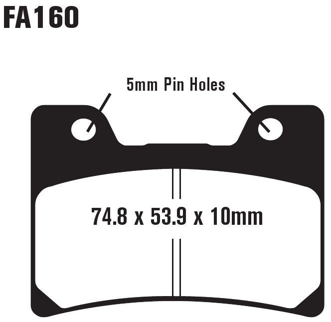 Standard Organic Brake Pads Front Set - Image 3
