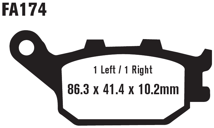 Standard Organic Rear Brake Pads - Image 3