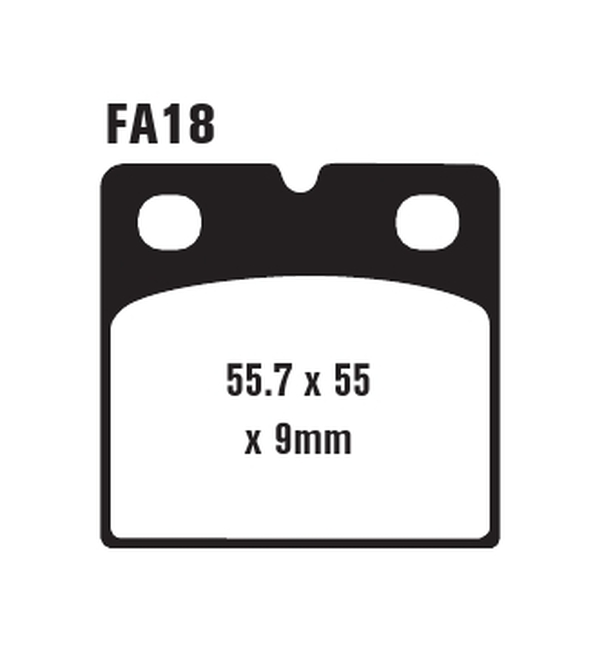 Standard Organic Brake Pads Front Set - Image 4