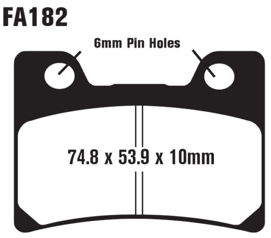 EBC Superbike Organic Front Brake Pads Set Fits 91-93 Yamaha FZR1000 - Image 2
