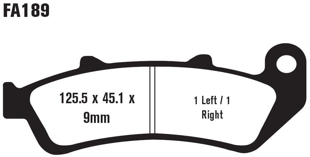 Standard Organic Brake Pads Front Set - Image 3