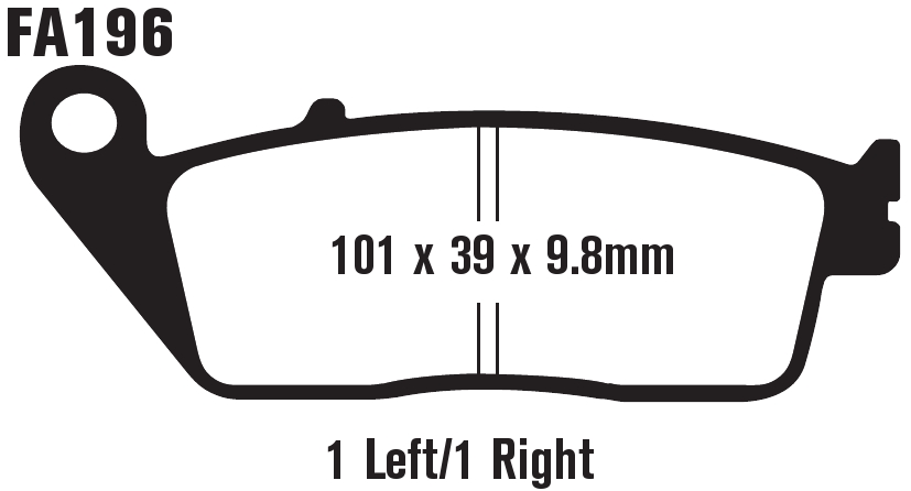 Standard Organic Brake Pads Front Set - Image 3