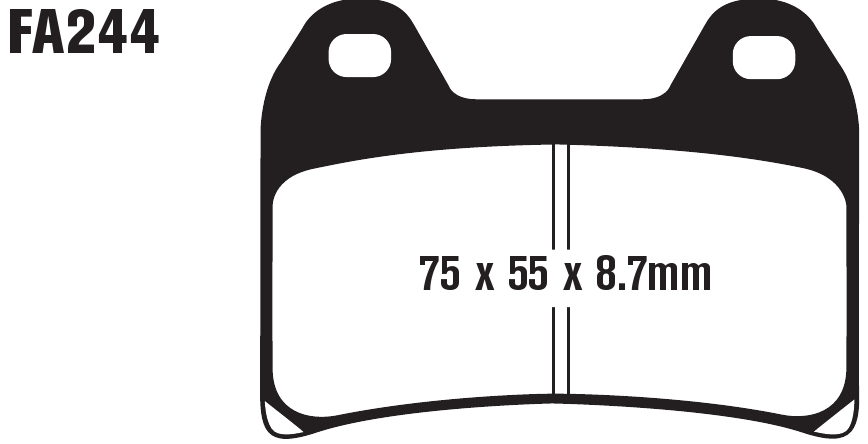 Standard Organic Brake Pads Front Set - Image 3