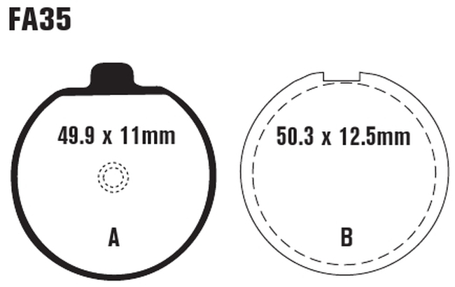 Standard Organic Brake Pads Front Set - Image 3