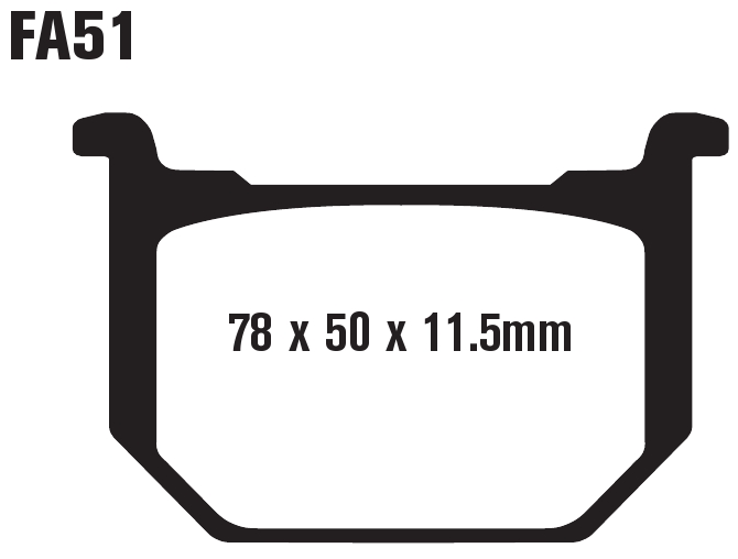 Standard Organic Brake Pads Front Set - Image 3