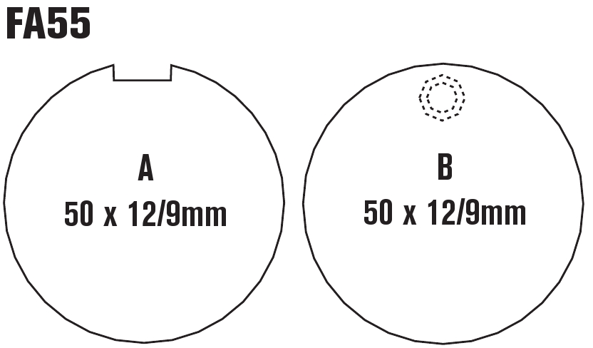 Standard Organic Brake Pads Front Set - Image 3