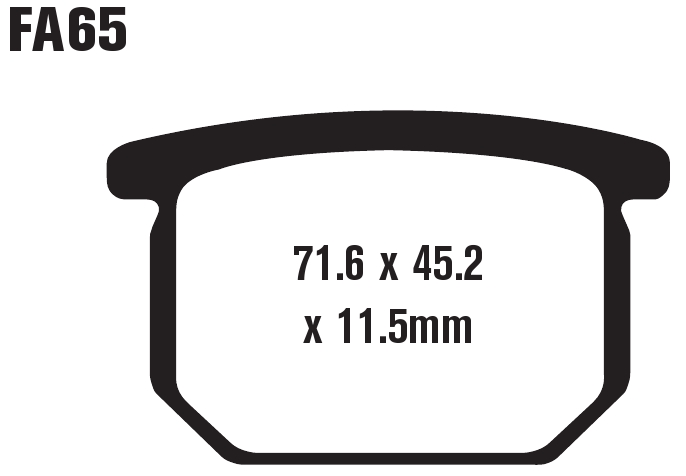 Standard Organic Brake Pads Front Set - Image 3