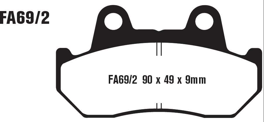 Standard Organic Brake Pads Front Set - Image 3