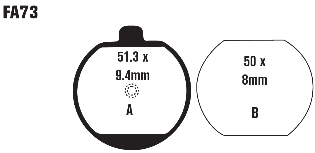Standard Organic Brake Pads Front Set - Image 3