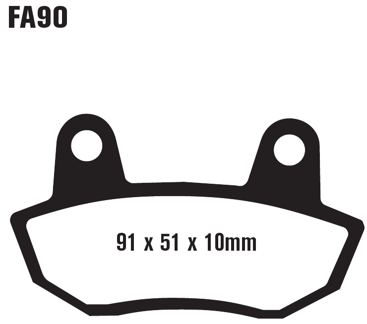 Standard Organic Brake Pads Front Set - Image 3