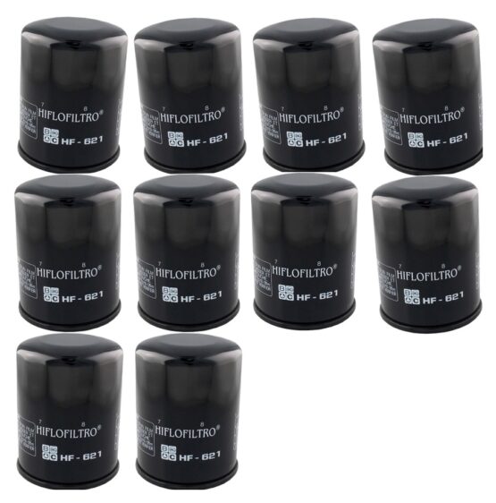 HF621 Oil Filter - Black - 10 Pack