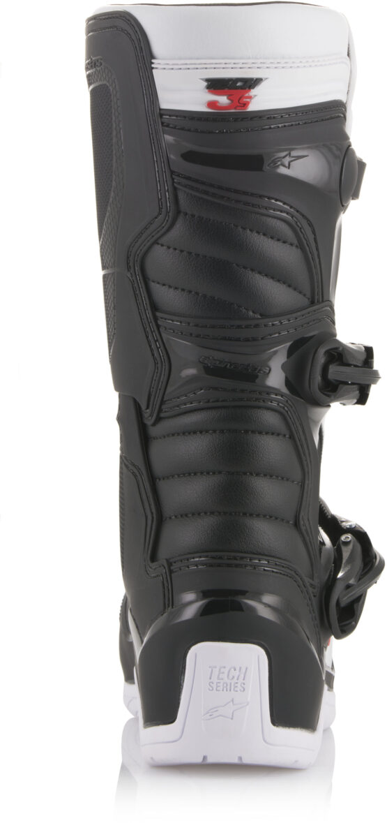 Youth Tech 3S MX Boots Black/White US Y-08 - Image 7