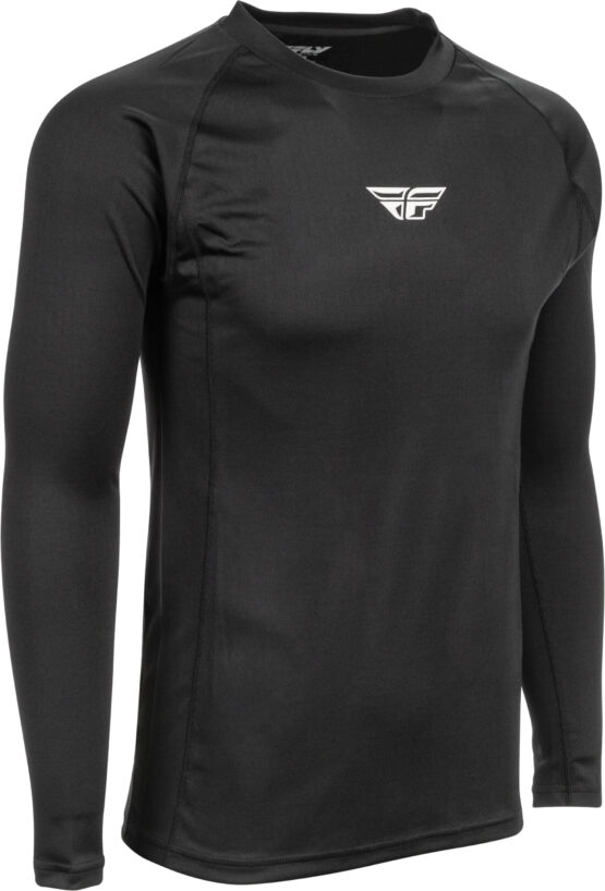 Fly Racing Heavyweight Base Layer Top Black XS