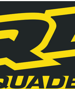 QuadBoss 88in x 34in Logo Banner Yellow/Black