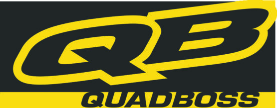 QuadBoss 88in x 34in Logo Banner Yellow/Black