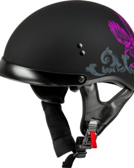 GMAX HH-65 Corvus Helmet XL Matte Black/Purple/Grey