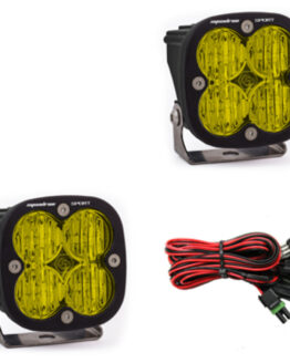 Squadron Sport Wide Cornering Pair LED Light Pods - Amber