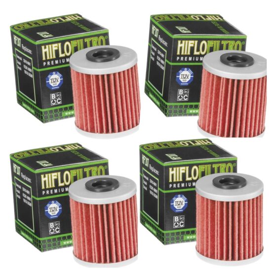 HF207 Oil Filter Replaces Suzuki 16510-35G00 & K5201-00001 - 4 Pack