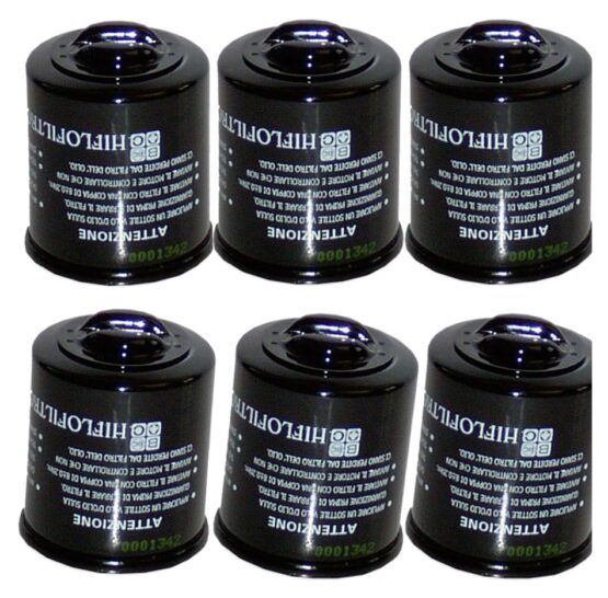 HF183 Oil Filter - Black - 6 Pack