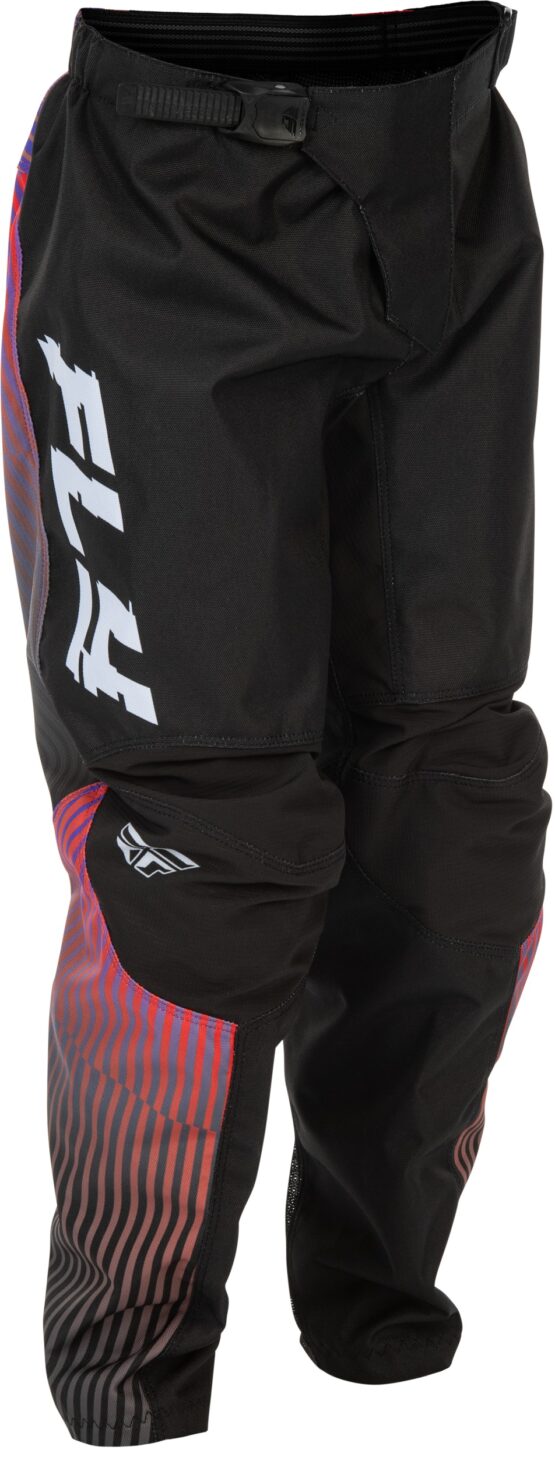 Fly Racing F-16 Youth Pants Black/Red/Purple Size 18