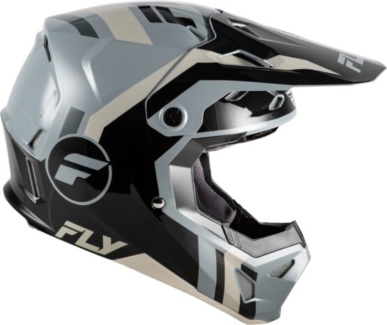 Fly Racing Formula CP Seal Helmet Black/Grey/Light Grey Large - Image 4
