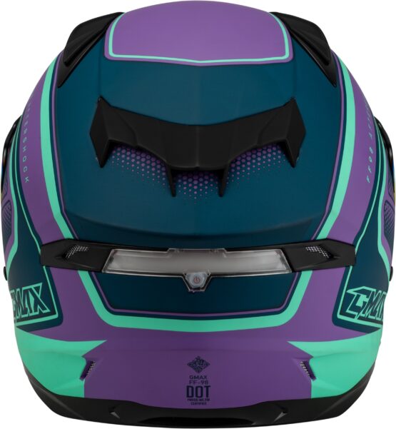 GMAX FF-98 Aftershock Helmet Matte Purple/Blue XL - Image 4