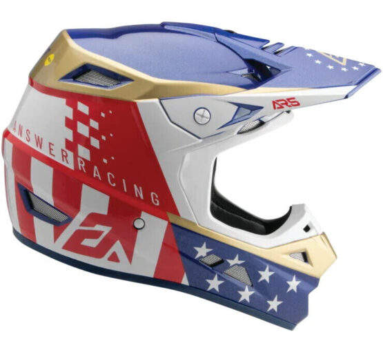 Answer AR5 Rally Helmet Mips Red/White - Small - Image 2