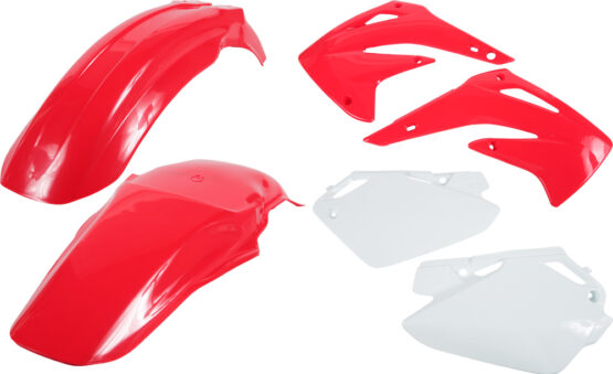 Acerbis Red & White Plastic Kit 6pc Fits 03-07 Honda CR85R /Expert
