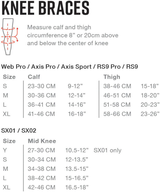 SX01 Knee Brace - Single, Black Youth - Image 4