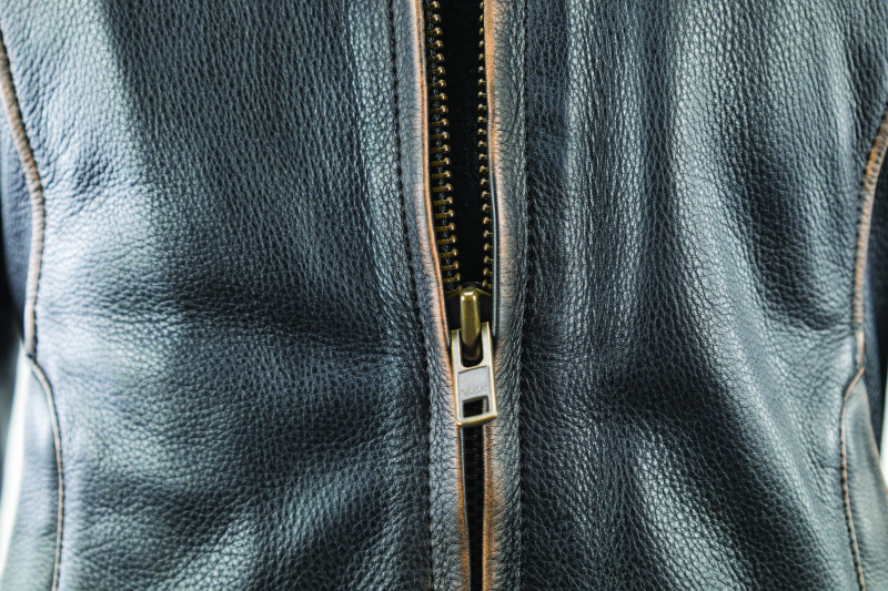 Kuryakyn Dame Vintage Leather Jacket Black Womens Small - Image 13