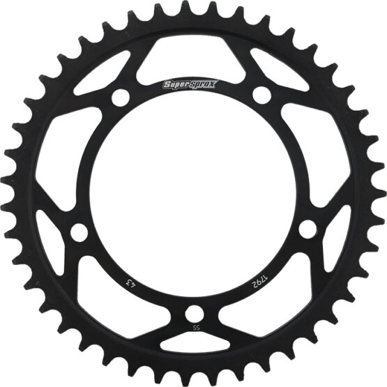 Supersprox Steel Rear Sprocket 43T Black 525 Fits 00-16 Suzuki Triumph