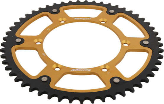 Supersprox Stealth Rear Sprocket 53T Gold 520 Chain Fits Kawasaki/Suzuki - Image 4
