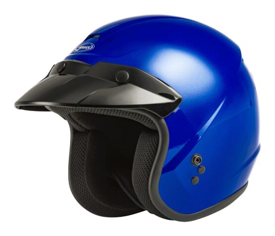 GMAX Youth OF-2Y Open Face Helmet Blue Gloss YM