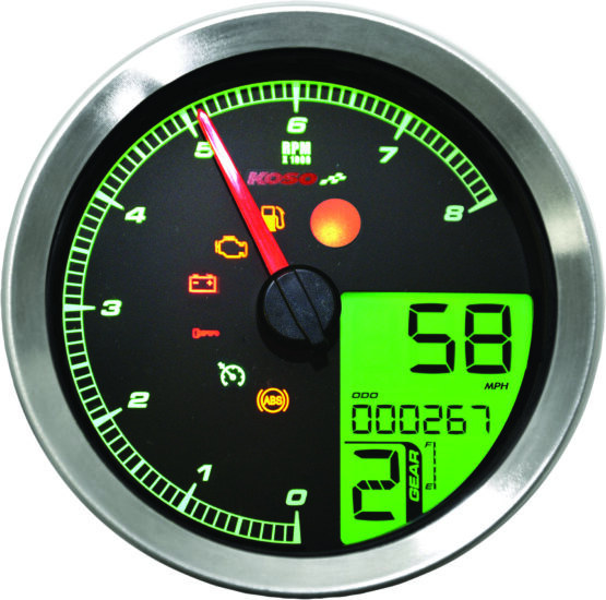 LCD Color Change Speedo and Tachometer Silver - Image 8