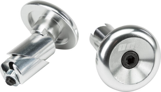 ODI Aluminum Handlebar End Plugs Silver Universal Pair - Image 2