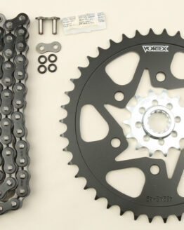 V3 Chain & Sprocket Kit Black SX Chain 520 14/42 Black Steel
